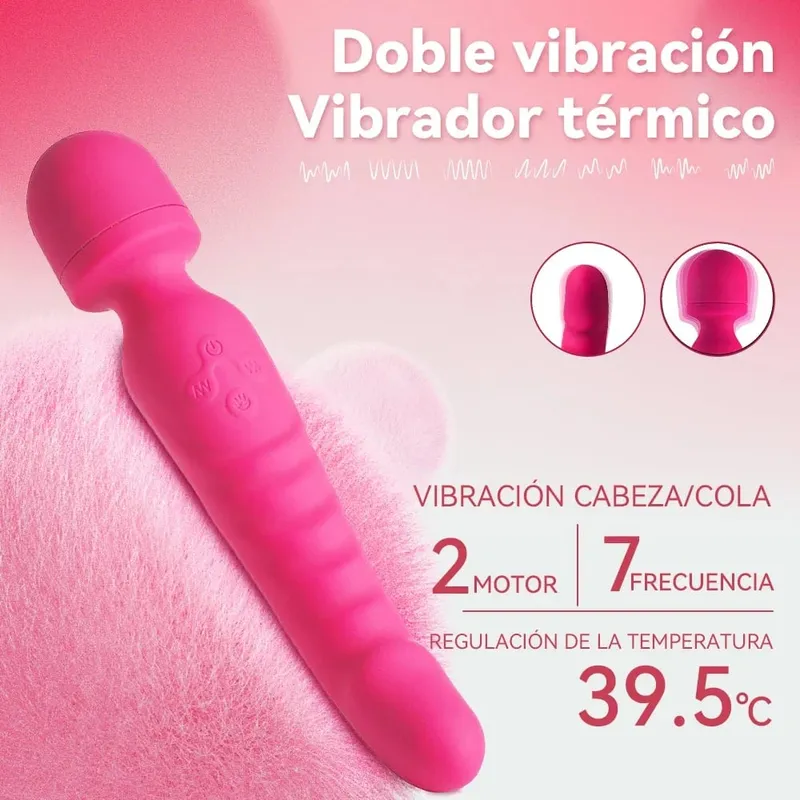 推力假陽具振動器女用強力陰道按摩器 AV 魔棒 G 點陰蒂刺激器成人性玩具適合女性 18 歲以上 — image 2