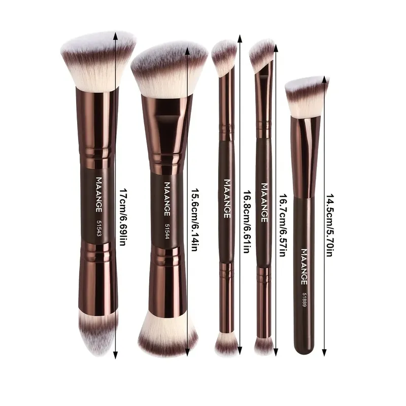 5pcs Makeup Brush Set Foundation Blush Concealer Eyeshadow Brushes Multi-Purpose Makeup Brush Kit Professional Brushes