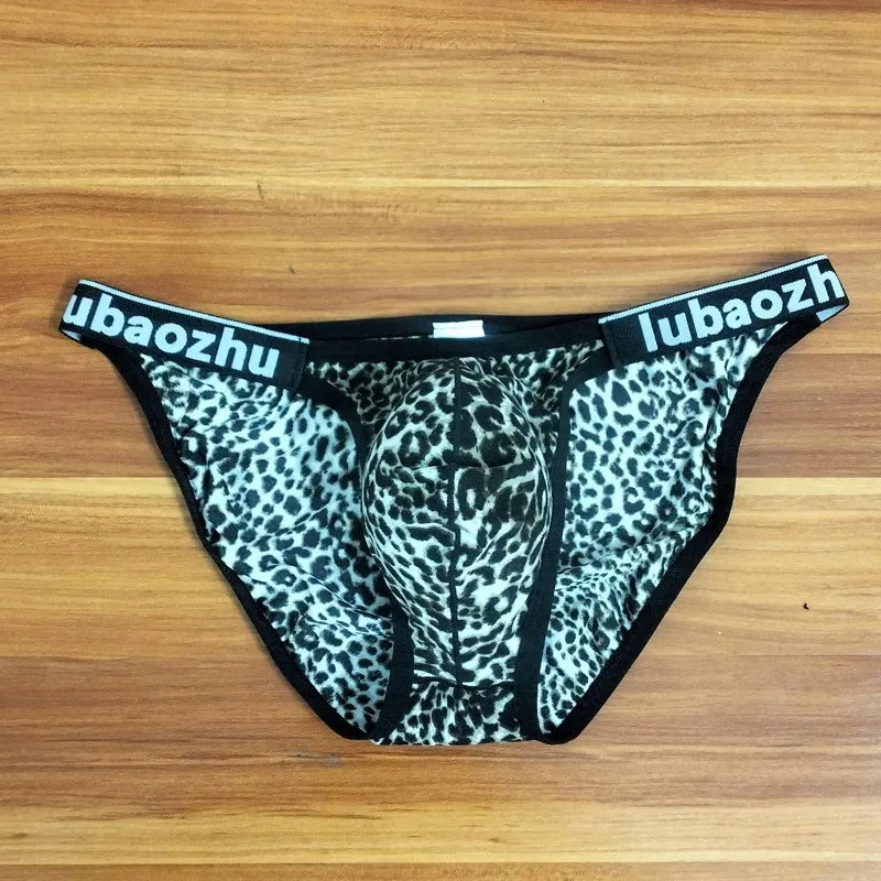 2026 Leopard Pouch Underwear Men Underpants Panties Soft Mens Swimming Briefs Sexy Low-waist Breathable Трусы Мудские Хлопковые — image 4