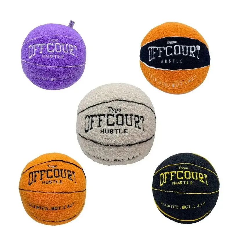 New Soft Offcourt Basketball Pillow Pillow Cushions Basketball Shaped Pillow Fuzzy Pillow Bedroom