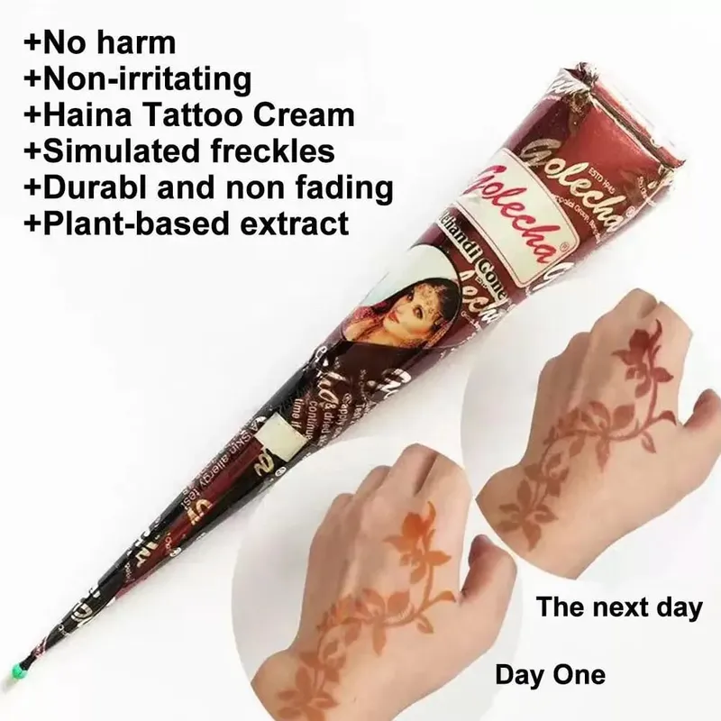 Black Henna Body Paint Arts Temporary Flash Tattoo Paste Cones Sexy Tattoo Indian Wedding Paint For Tattoo Supplies Wholsal Q6Y5