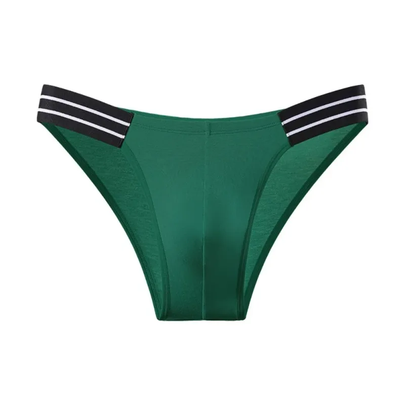 Lingerie heren driehoekige slipje midden taille ademend heren dunne slips streep groot formaat ondergoed voor heren vier seizoenen