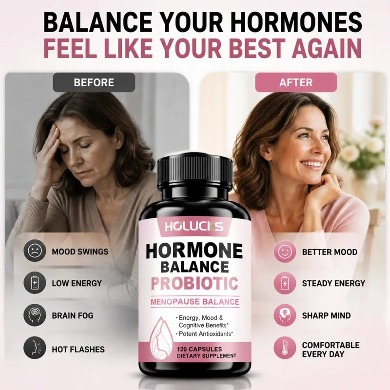 Hormone Balance Probiotic Supports Menopause Balance Relieves Fatigue Mood Swings Improve Digestion & Metabolism