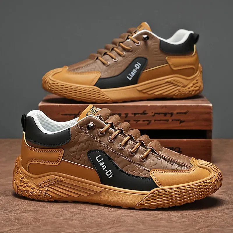 Spring at Autumn Fashion Elastic Band Sneakers para sa Mga Lalaking Versatile Trendy Casual Shoes Mga Sapatos na Pantakbo ng Mag-aaral Soft-Soled Lightweight na Panlalaking Sapatos