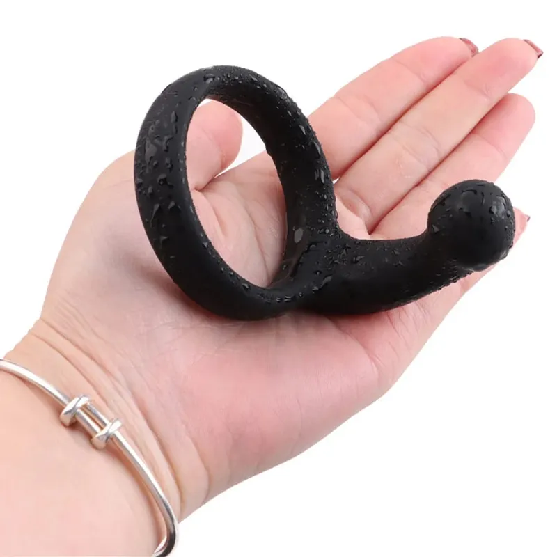 Silicone Penis Ring Sex Toy for Men Erection Prostate Massage Delay Ejaculation Cock Semen Lock Ring Male Sex Product Adult 18+