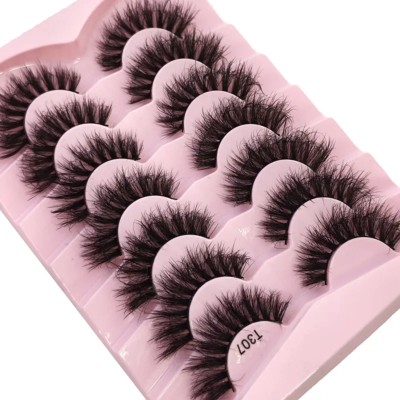 Fluffy Lashes Mink False EyelashesThick Cat Eye Makeup Long Natural Volume 3d Eyelashes Extension Wholesale Mink Eyelashes