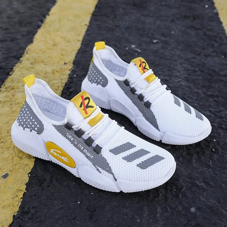 Men's Casual Sneakers Breathable Comfortable Walking Shoe Lace-up and Anti-slip Athletic Jogging Tennis Shoe Large Size 39-44 — image 8