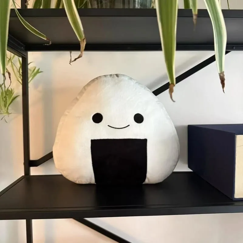 10/30cm White Sushi Plush Pillow Stuffed Kawaii Humanoid Food Snack Cushion Back Head Support Plushie Decor Gift