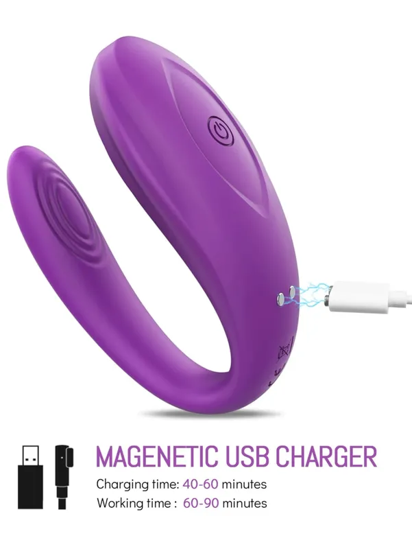 Y-pao Mainan Seks Dewasa Bebas Genggam Stimulator G-spot Penetrasi Ganda Penggetar Pasangan Fleksibel Y-pao untuk Wanita dan Pasangan Lembut