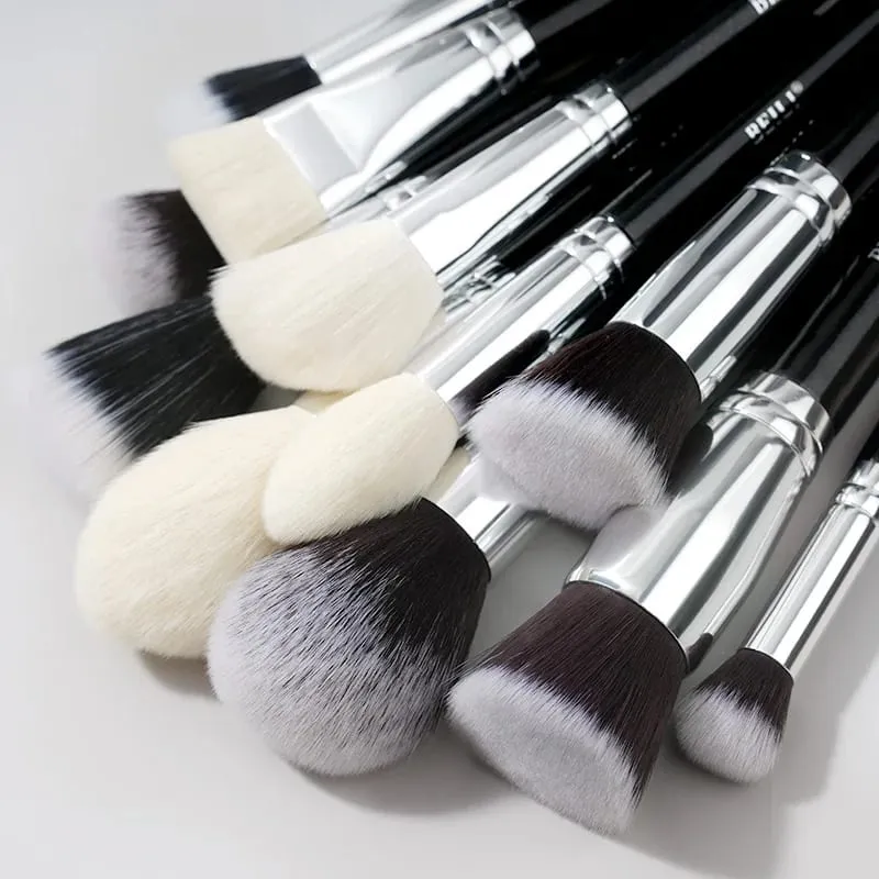 30 PC Premium Professional Makeup Brush Set Natural Goat Hair Foundation Face Powder Blush Cosmetic Brushes