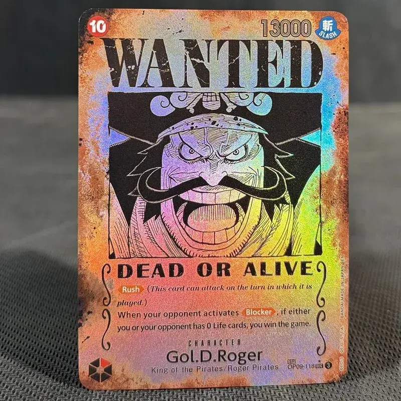 ONE PIECE Retro Wanted Poster Style Proxy Game Card Luffy Buggy Shanks Ace Anime OPCG/PTCG Card / Collection Trading Card