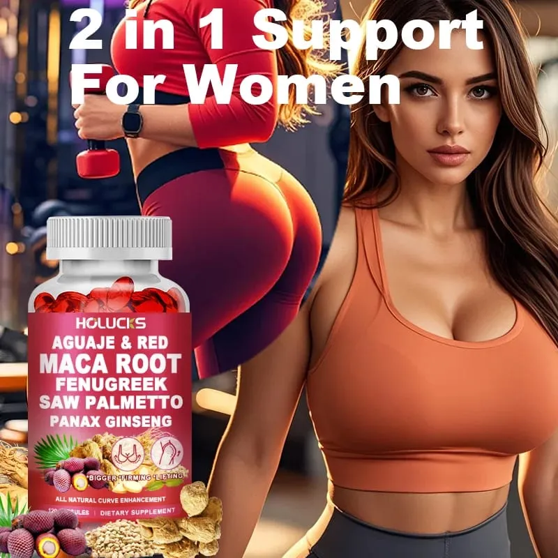 Aguaje + Fenugreek Capsules Support Bigger Butt & Breast for Firming & Lifting with Maca Saw Palmetto Panax Ginseng — image 4