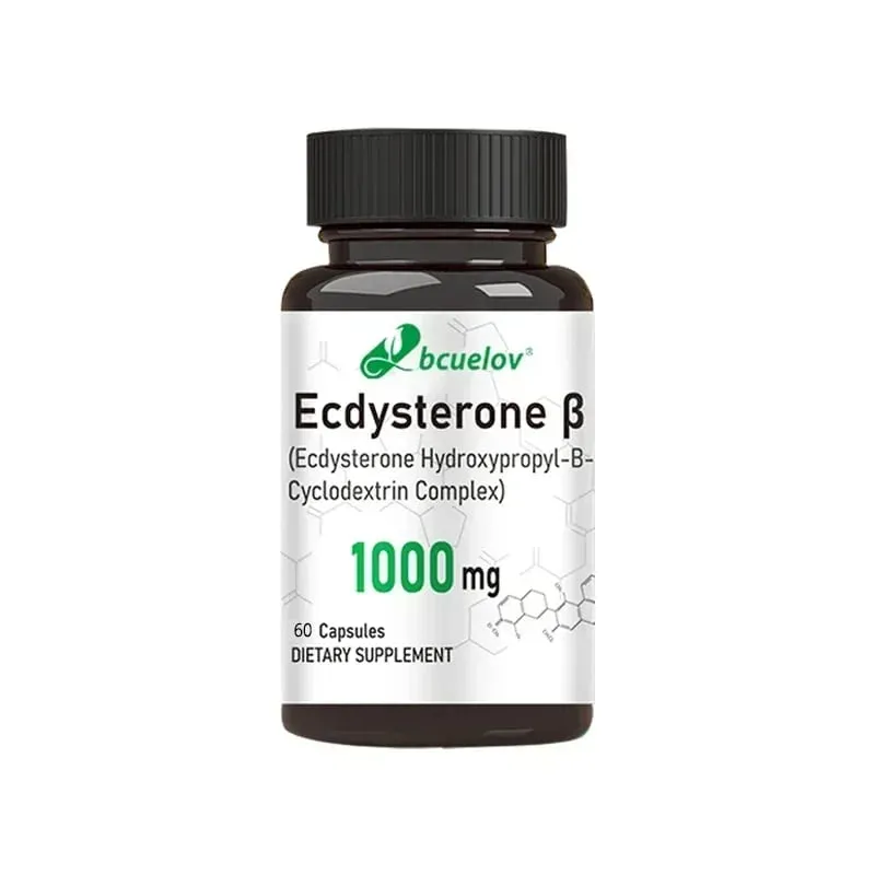 Ecdysterone Supplement 1000 mg - Enhanced Energy Levels Increased Muscle Strength 30/60/120 Capsules