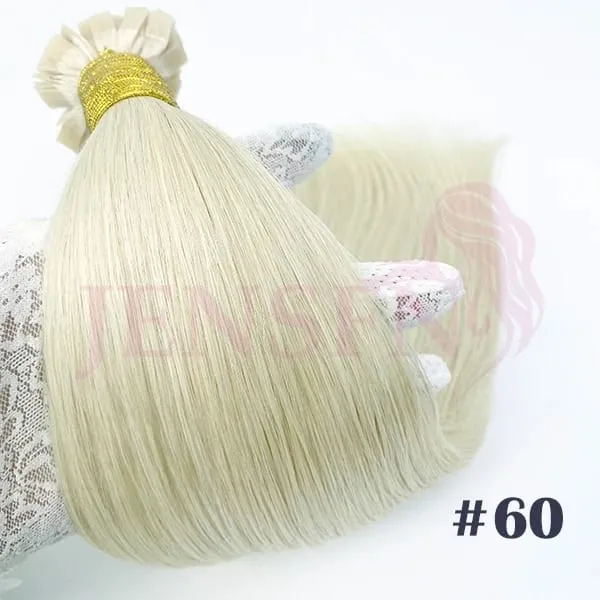 Straight Flat Tip Human Hair Extensions 16"-26" Inch 1g/Strand 100% Hair Extensions Keratin Capsule Fusion Hair For Women