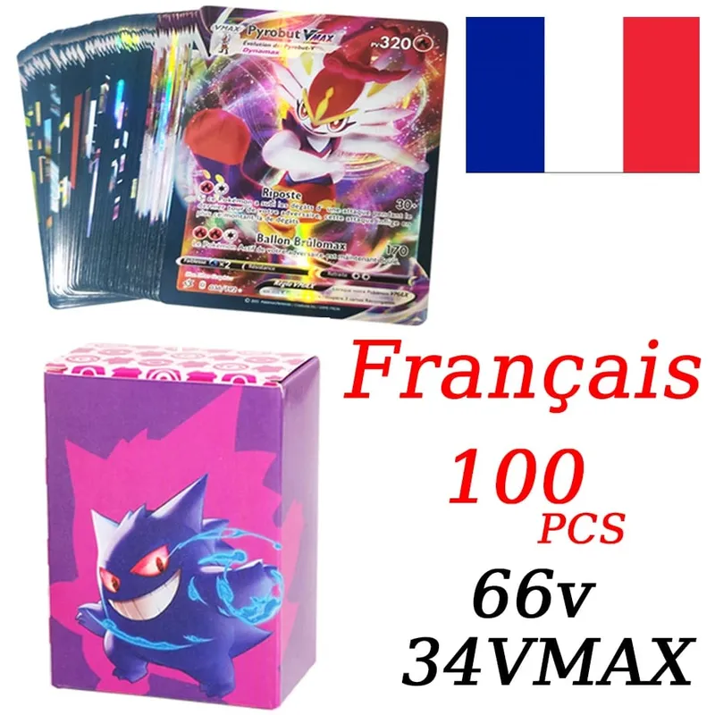 French Version Pokemon Cards VMAX V EX GX MEGA VSTAR Carte Collection Battle Trainer Children's Christmas Toys Gift — image 10