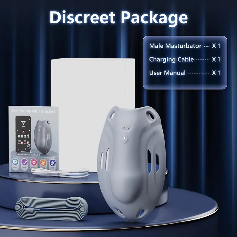 Wearable Male Penis Masturbator Enlarged Testicle Vibrator Chastity Cage APP Remote Control BDSM Vibrating Panty Sex Toys Men — image 6