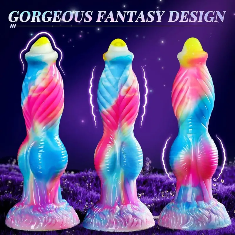 Thrusting Dragon Dildo Vibrator Sex Toys 10" 4IN1 Monster Remote Control Thick Dildo Suction Cup Dildo Anal Toys Adult Product