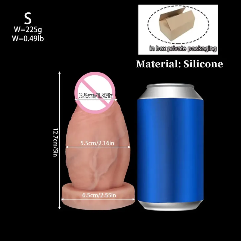 Nuevo realista, grande, enorme, grueso, consolador Anal, tapón Anal, gigante, grande, suave, de silicona, tapón Anal, expansor, entrenamiento, juguetes sexuales para adultos para mujeres — image 10