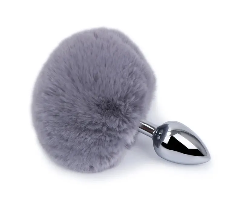 Metal Plush Rabbit Tail Anal Plug Butt Plug Prostate Massager Rabbit Ear BDSM Cosplay Erotic Sex Toys for Women Adults Sex Game