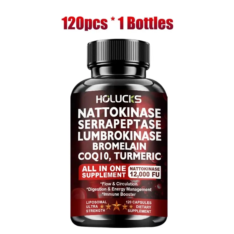 13-in-1 Nattokinase Supplement with Serrapeptase Support Circulation Blood Flow Heart & Cardiovascular Health Digestive Aid — image 5