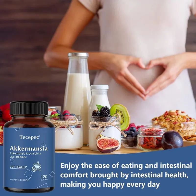 Akkermansia Muciniphila Probiotic Capsules 100MAFU - Prebiotic Inulin Supports Gut Lining Digestion & Intestinal Flora Balance — image 5