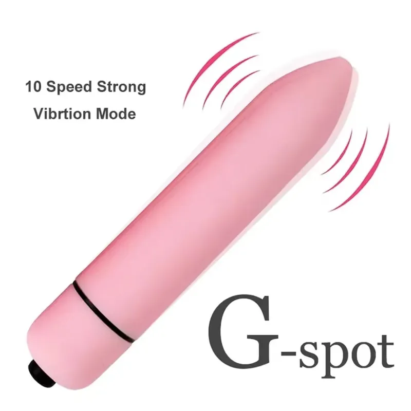 Strong Shock Mini Bullet Vibrator for Women Vibrating G-Spot Vagina Stimulator Thrusting Clitoral Dildo Sex Toys for Couple — image 5