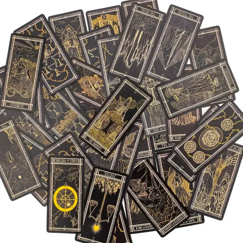 The Kinner Tarot Deck 87Pcs Divination Fate Tarot Oracle Cards Party Entertainment Board Game Cards 11.3*5.5cm