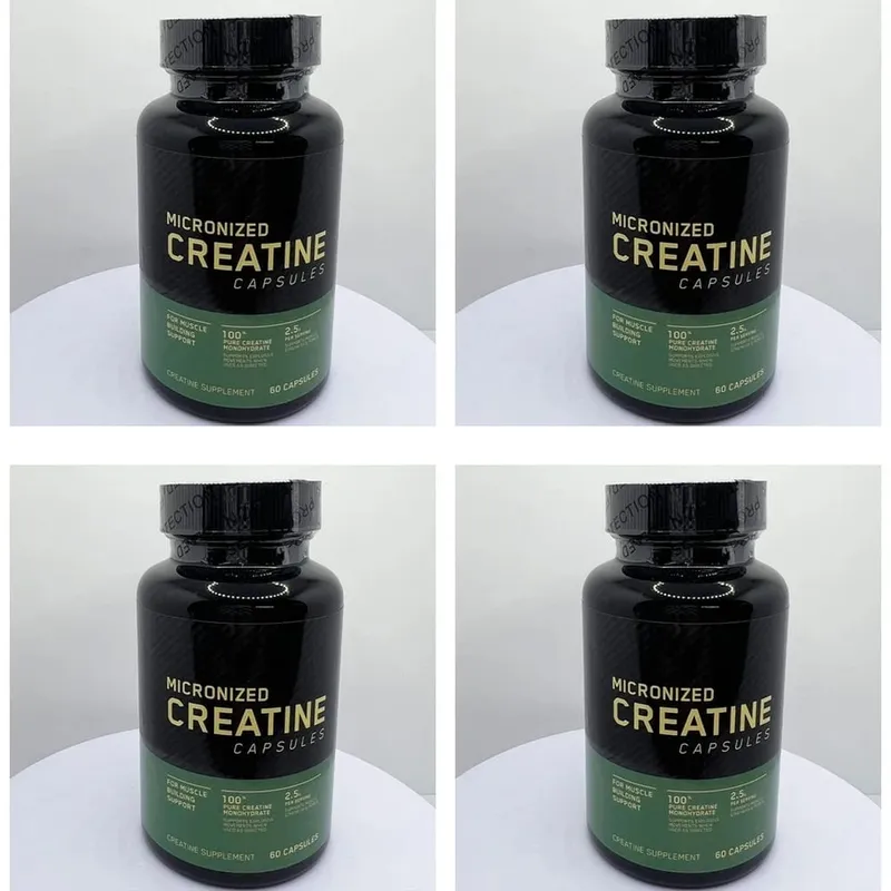 Micronized Creatine Capsules 100% Pure Creatine Monohydrate Muscle Building Support for Adults Sports Per Container 60 Capsules — image 10