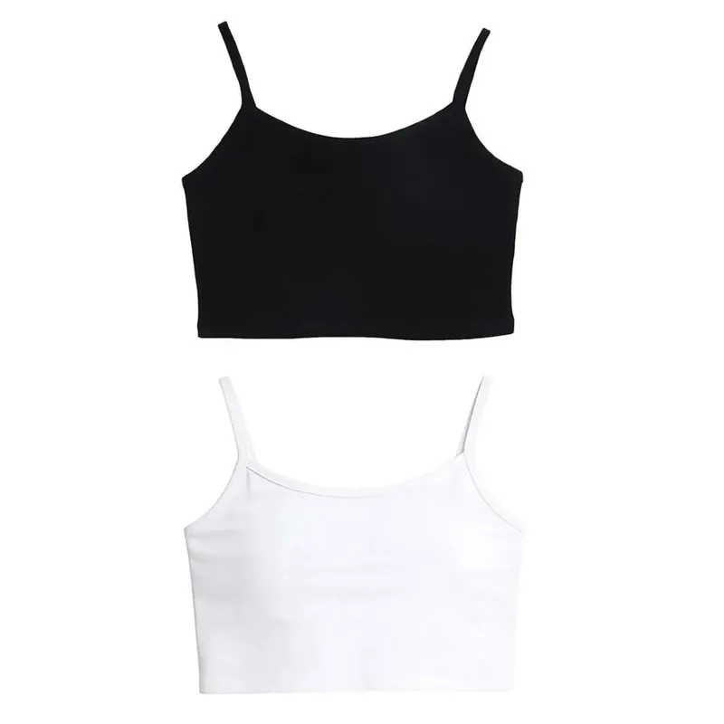 Casual U Neck Summer Tank Tops Slim Sleeveless Cami Top Shirt Underwear Camisoles Fitted Tops for Women