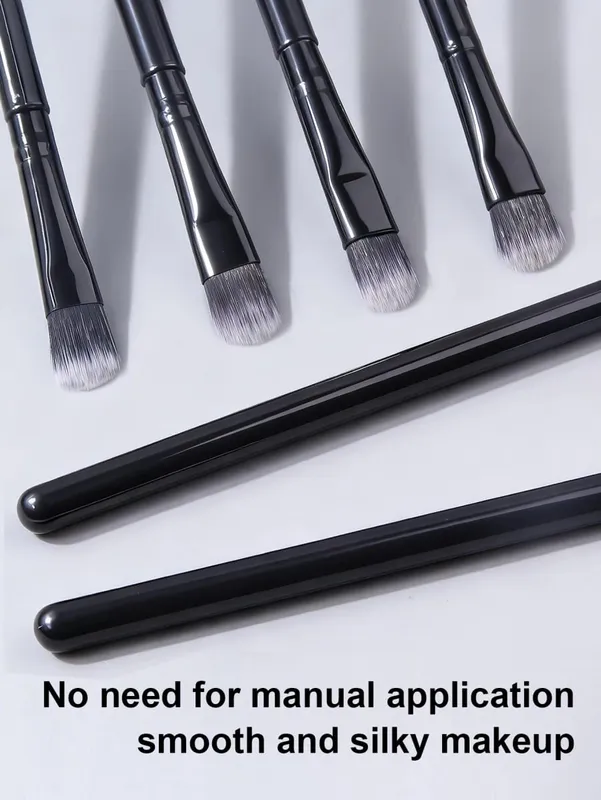 12PCS Soft Bristle Eyeshadow Brush Set - Eye Makeup Blending Brush Highlighter Brush Concealer Brush Portable Makeup Tools