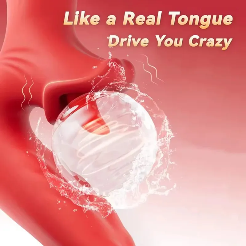 Powerful Tongue Vibrator for Women 10 Swing & 10 Licking Dildo Vibrators G Spot Clitoral Stimulator Female Masturbator Sex Toys — image 3