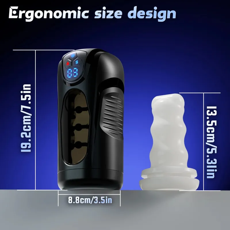Male Masturbator Automatic Thrusting Vibration Heating Masturbation Cup Pocket Pussy Penis Pump Blowjob Sex Toy for Men