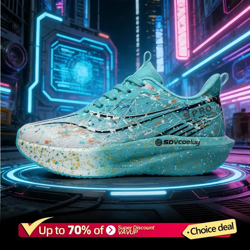 Marathon Men Running Shoes Carbon Board Speciality Sports Breathable Lightweight Women's Comfortable Chunta Athletic Sneakers — image 4