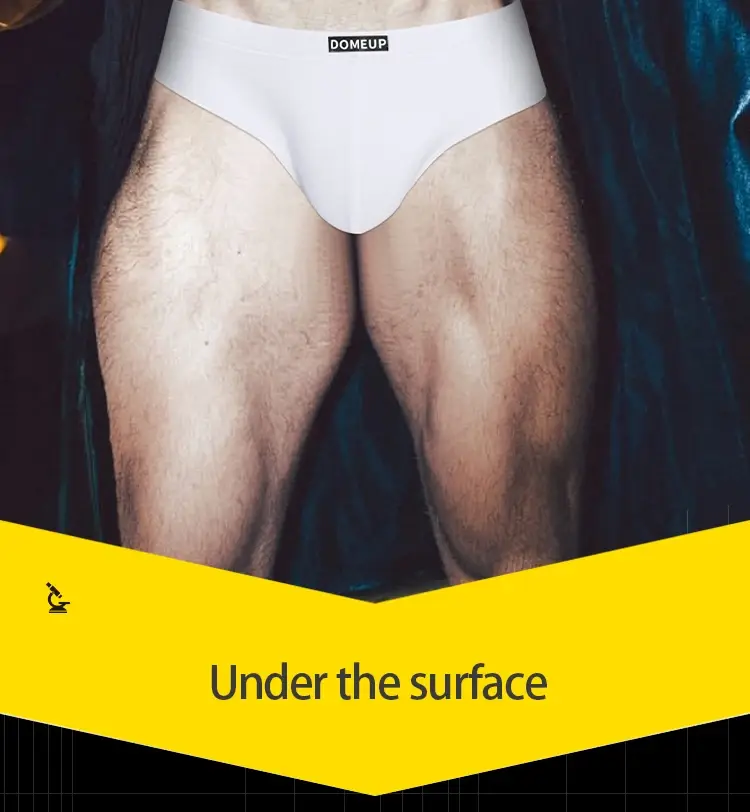 Men's Soft Solid Bikini Briefs, Elastic Wide Waistband 3D Support Pouch, Skin-Friendly Breathable Daily Casual Underwear — image 2