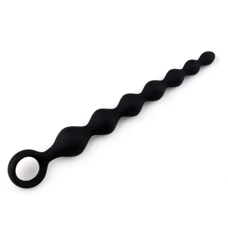 Soft Silicone Anal Ball Plug Prostate Stimulator Butt Beads Plug With Pull Ring Adults Flirt Sex Toys for Women Men Couples Gay