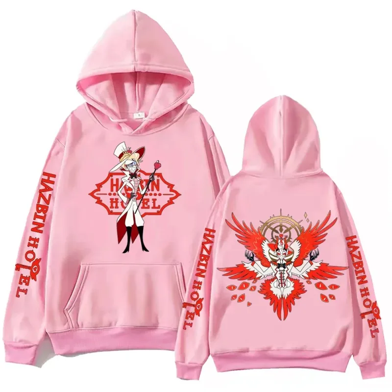 2026 Hot Movie Hazbin Hotel Lucifer Morningstar Hoodie Man Woman Harajuku Sweatshirt Hoodies Hig-hend Luxury hot product Unisex — image 8