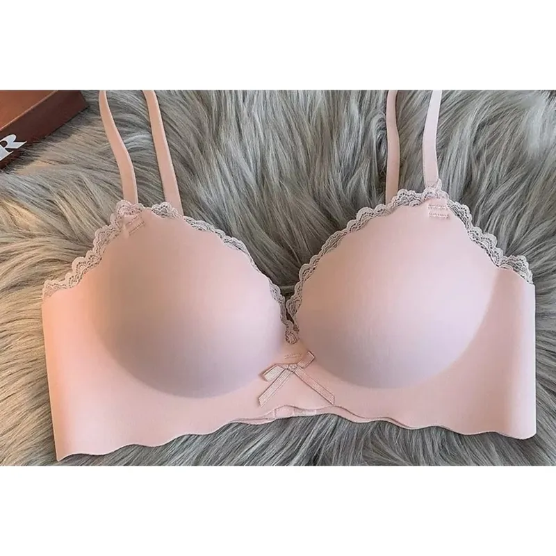セクシーWomen Wireless Seamless Bra Set One‑Piece Push‑Up Brassiere Small Bust Side Support Anti‑Sag Soft Ladies Intimates Lingerie — image 2