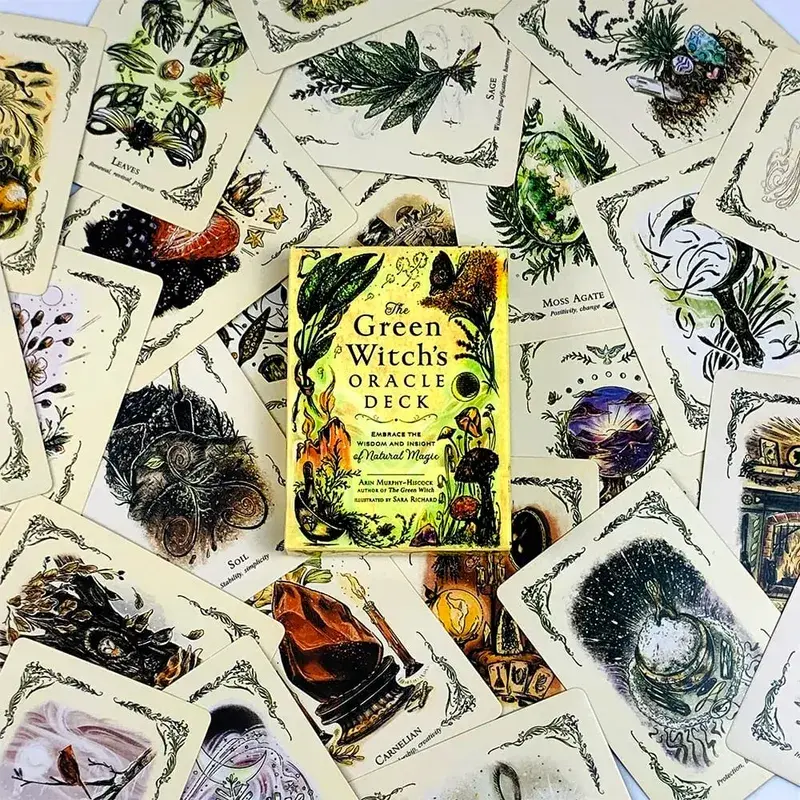 The Green Witch's Oracle Deck Embrace the Wisdom and Insight of Natural Magic Green Witch Witchcraft Series Tarot Cards