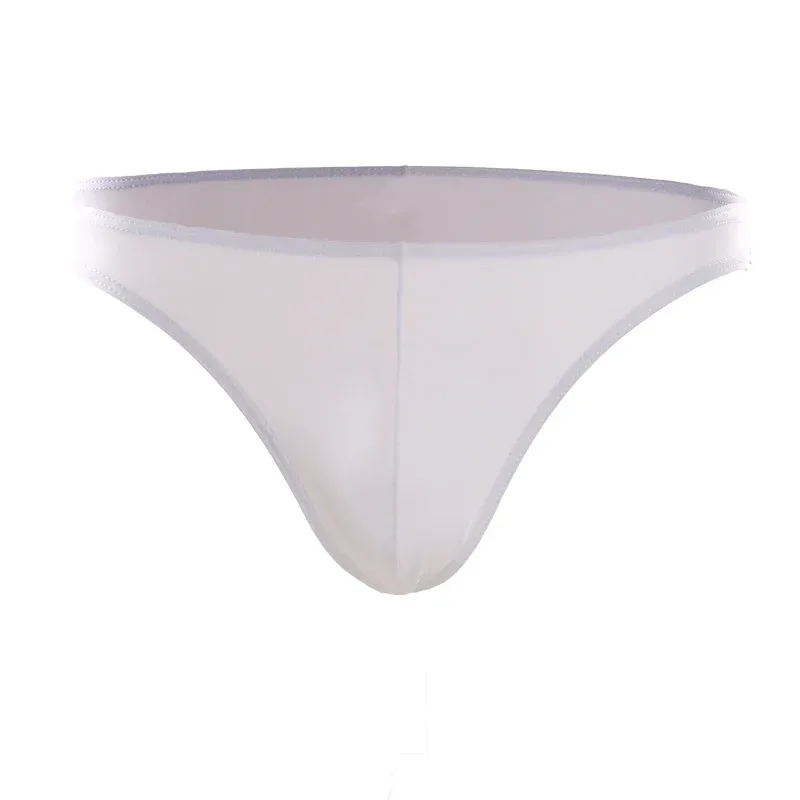 Summer Men's Breathable Ice Silk Underwear - Thin Style, Sexy Low-Waist Tight Fit, Seamless Small Triangle Bottom — image 4