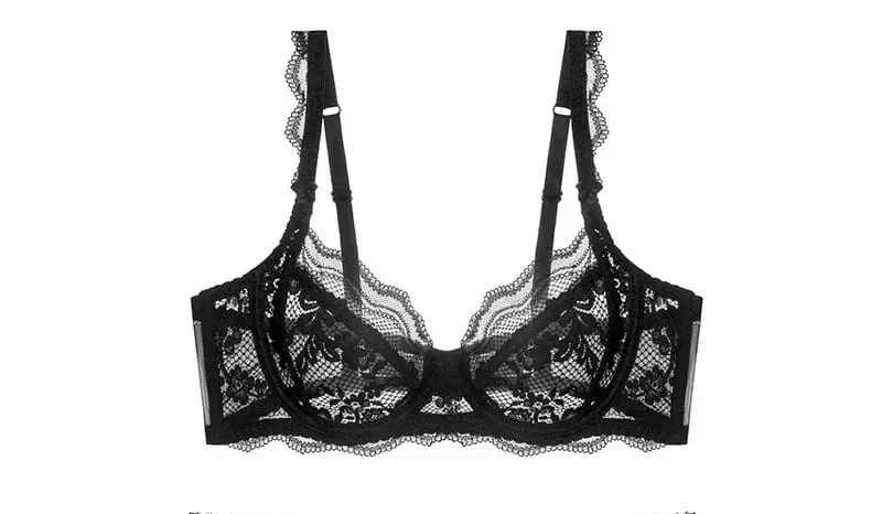 Hàng Mới Về Nữ Siêu Mỏng Victoria Ren Push Up Bộ Nội Y Mềm Mại Tập Hợp Nâng Unpaddle Thoải Mái Thoáng Khí Bộ Đồ Lót Ren