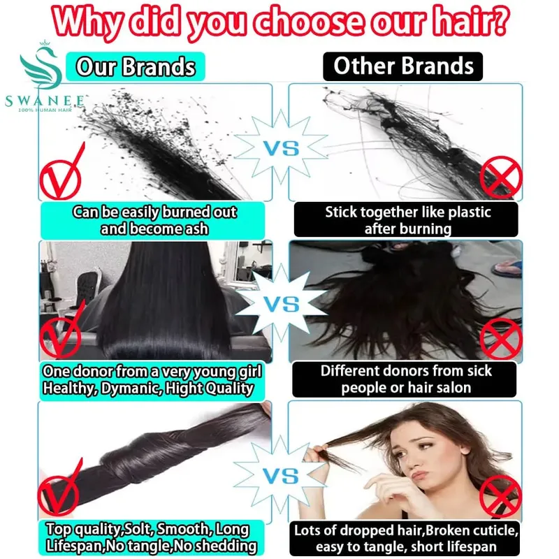 Clip in Hair Extensions Real Natural Hair Virgin Straight Set 7 Pcs/Set Vietnamese Clip in Human Hair Extensions — image 7