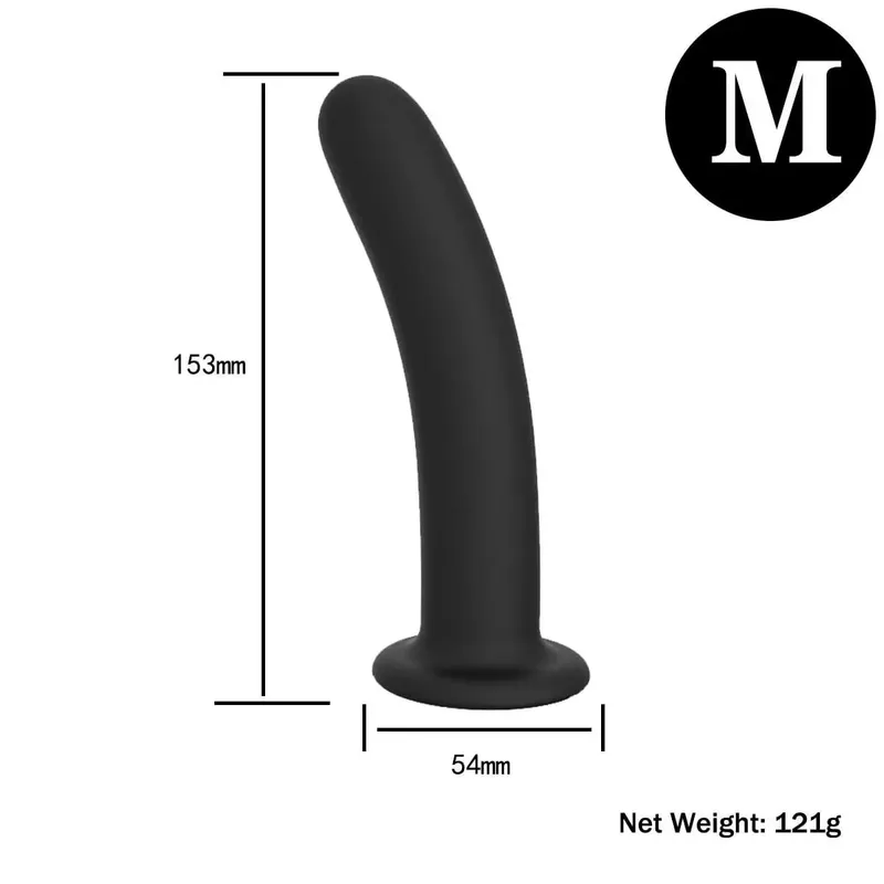 Adjustable Silicone Strap On Dildo Harness with Strong Suction Cup Slim Curved Pegging Dildo Wearable Sex Toy for Women Men Cou — image 19
