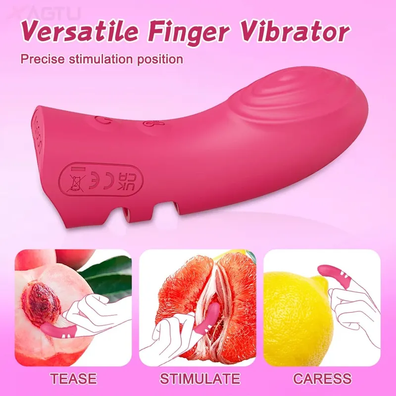 Finger Vibrator for Women Heating Vagina Vibrator Clitoris Nipples Stimulator Female Masturbator Interaction Sex Toy for Couples — image 3