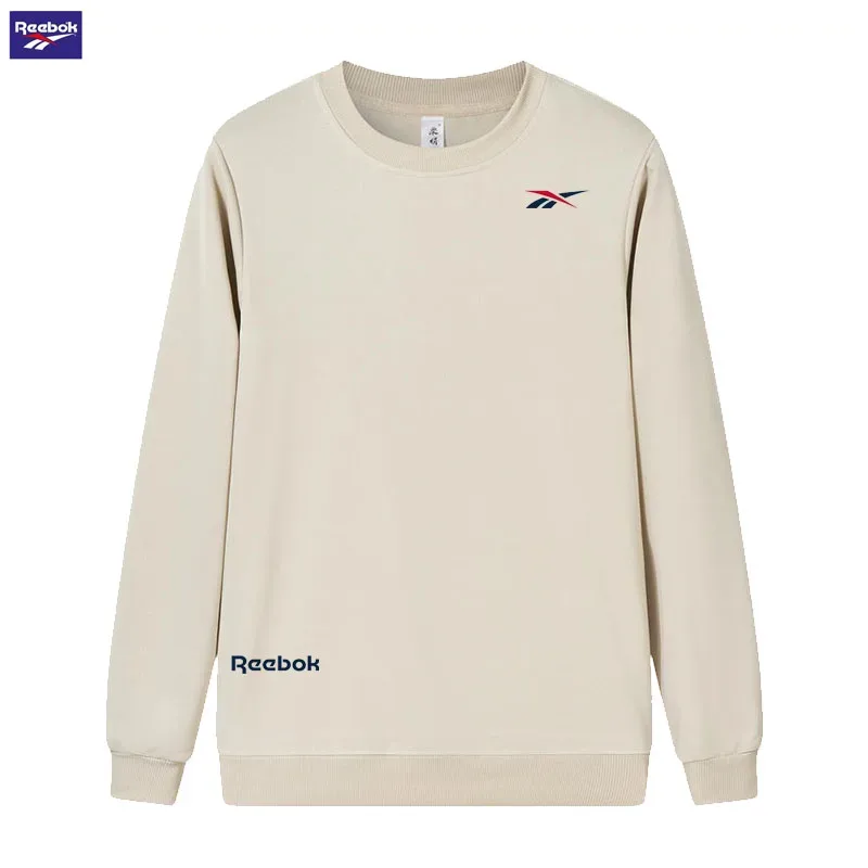 2026 Stride Running Spring/Autumn Men's and Women's Universal Round-neck Hoodie - Lightweight Solid-color Long-sleeved Loose-Fit