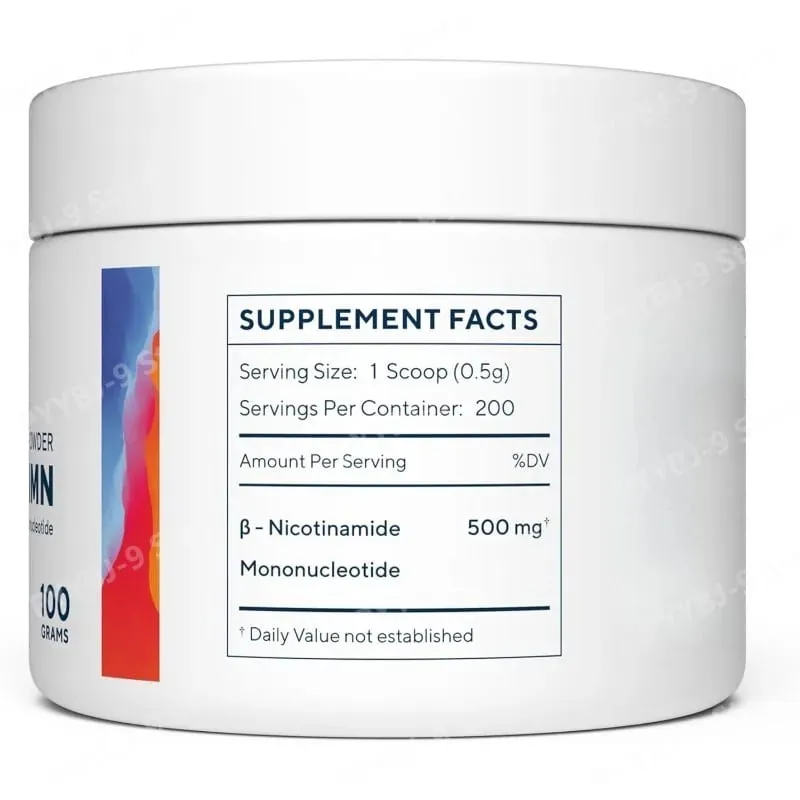 NMN (Nicotinamide Mononucleotide) Powder 100g 500mg Per High Purity Serving Fast Dissolve Vegan Daily Energy & Wellness