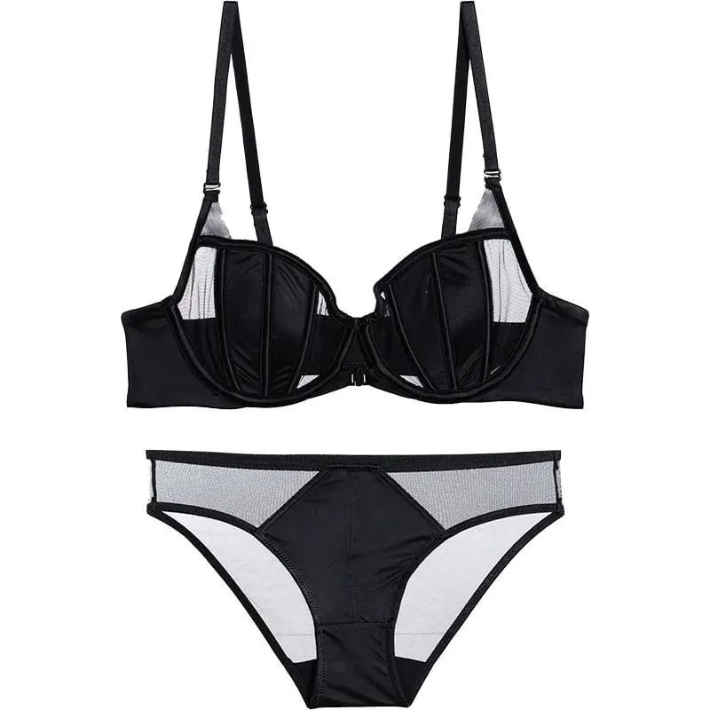 French Lace Front Buckle Back Beauty Brassiere Women Seamless Light Thin Non Wire Minimize Bust Invisible Daily Lingerie 32-38AB — image 6