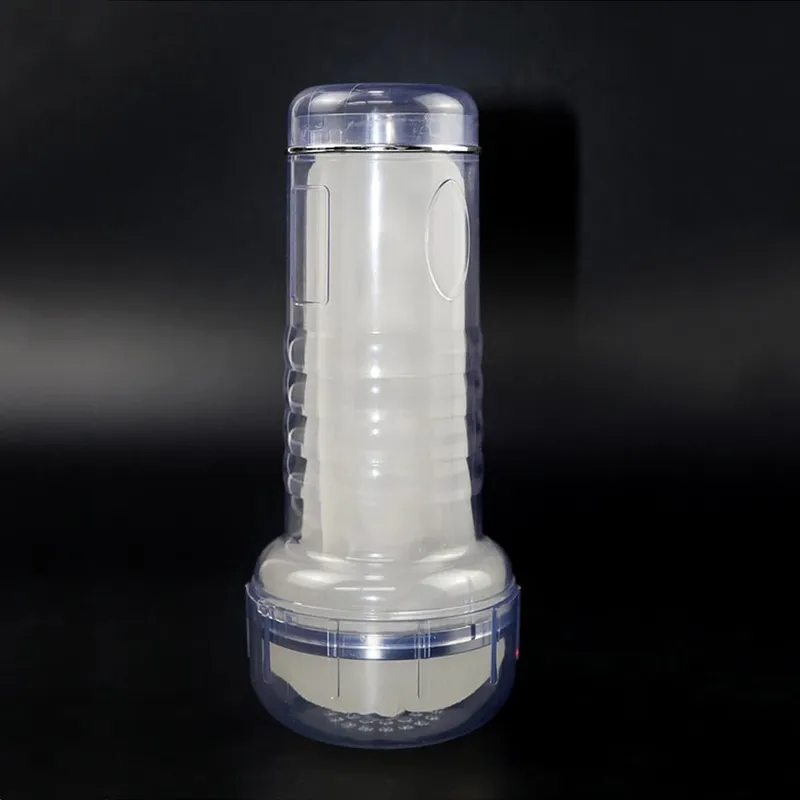 Transparent Cup Artifical Vaginal Real Pussy For Men Penis Exerciser Medical Penis Pump Cock Enlarger Sex Toys Male Masturbator