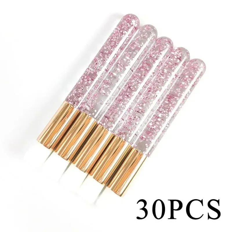 Wholesale 30/50pcs Eyelash Cleaning Brushes for Extensions Glitter Lash Shampoo Brush Nose Pore Cleansing Makeup