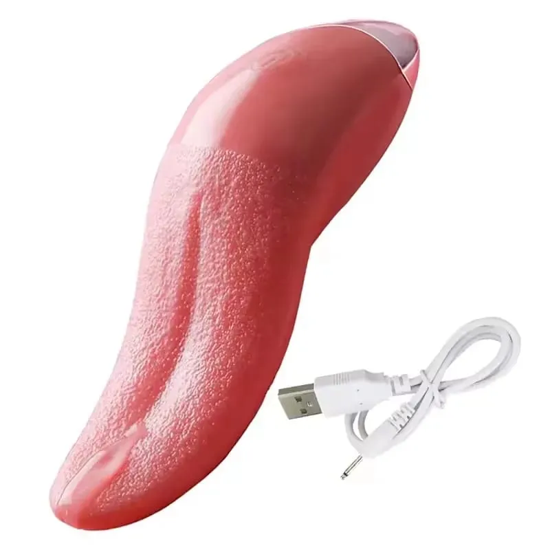 Powerful Licking Tongue Vibrator Massage Nipple G Spot Stimulator for Women 10 Modes Vibrating Strong Shock Clitoral for Sex Toy