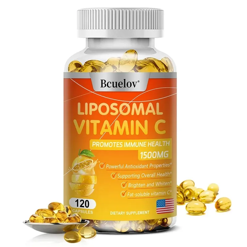 Liposomal Vitamin C Capsules Powerful Antioxidant Promotes Collagen Production Supports Skin Health 1500mg